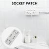 10pcs Power Strips Mounts with Strong Adhesive Not Drill Socket Brackets Wall Mounted Power Strips Brackets Simple Installs