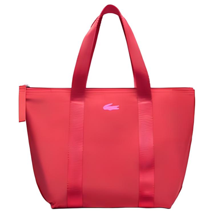 Lacoste Fashion Commuter Zipper Tote Bag Women tote bags Red NF3620YA-207660 Red,Medium