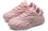 Li Ning Cat Paw Lite Fabric Comfortable Slip Resistant Abrasion Resistant Low top Running Shoes Women's Pink AGLQ124-1