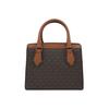 Michael Kors Mk Mott Vintage Color Block Logo Tote Bag Crossbody Bag Women Bags Brown 35T0GOXM2B-BROWN