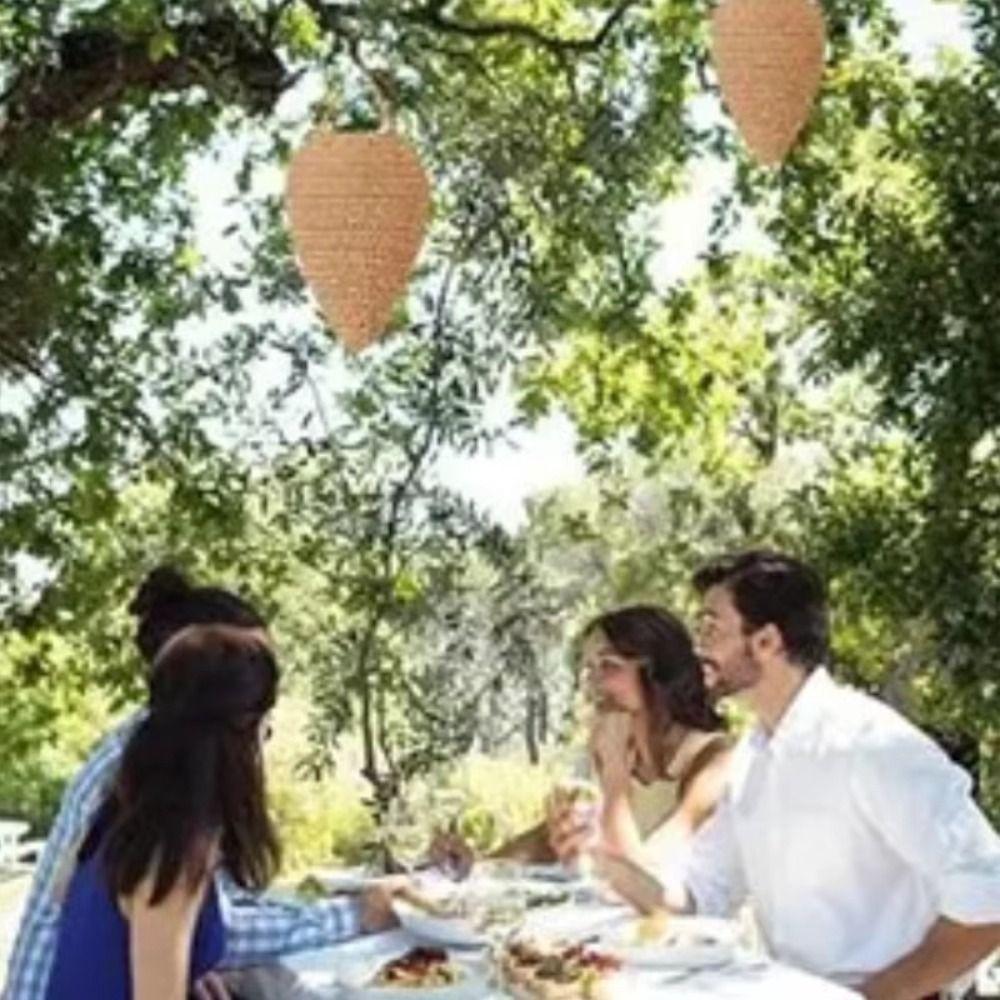 Portable Design Crochet Wasp Nest Cotton Rope Woven Honeycomb Decorations Patio Decoration