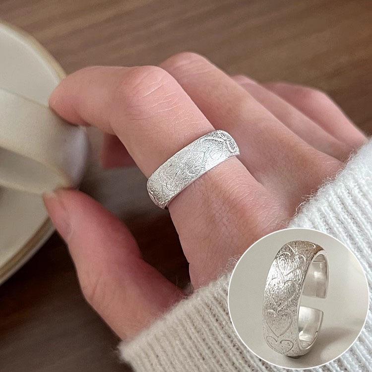 Elegant S925 Silver-Plated Light Blue Open Ring for Women - Versatile, Fashionable, and Luxurious Index Finger Design.