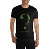 Camiseta Masculina Preta com Estampa Gráfica de Silhueta de Personagem do Filme do Batman da Bioworld