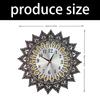 Large Metal Geometric Heart Wall Clock European Quiet Movement For Noiseless Operations Easy Mounting Home Decors Gift