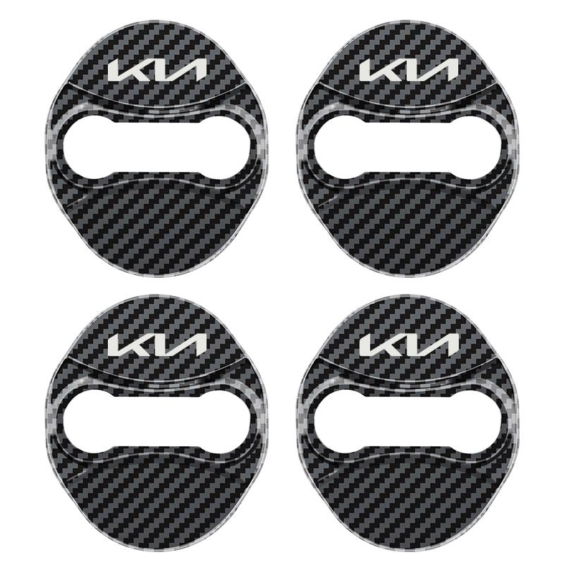 BBEF9 4pcs Car Styling Auto Protect Door Lock Cover Stickers Accessories Case For Kia Rio Sportage Cerato Soul Sorento Picanto