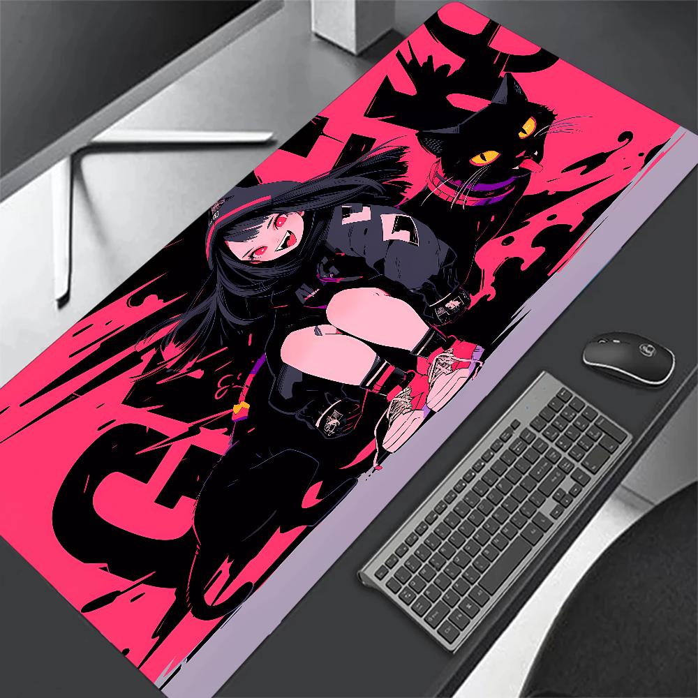Large desk Pad Anime Boys and Girls Mouse Pad Cute HD Desk Pad Avatar Extended Gaming Keyboard Mats Large 600x1200mm Mousepad