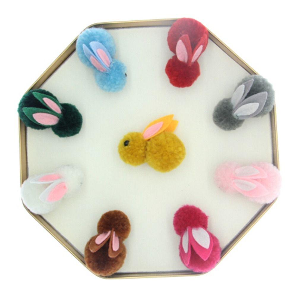 24/48Pcs Plastic Easter Egg with Rabbit Figure Creative Fashion Easter Basket Filler Egg Cartoon Hunt Games Supplies