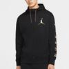 Jordan Logo Print Zip-Up Hooded Jacket Men Outerwear Black CZ5429-010