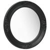 Baroque Style Wall Mirror 50 cm Black