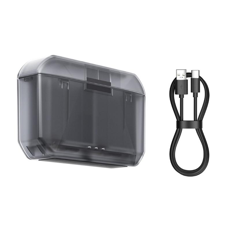Portable 2 Battery Charging Case Rapid Charging Technology For Sports Cameras