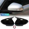 Rückspiegelabdeckung Kappe Spiegelkappe Seitenspiegelabdeckung Glänzend Schwarz Passend für Volvo C30 C70 S40 S60 V40 V50 V70 2008- 2010