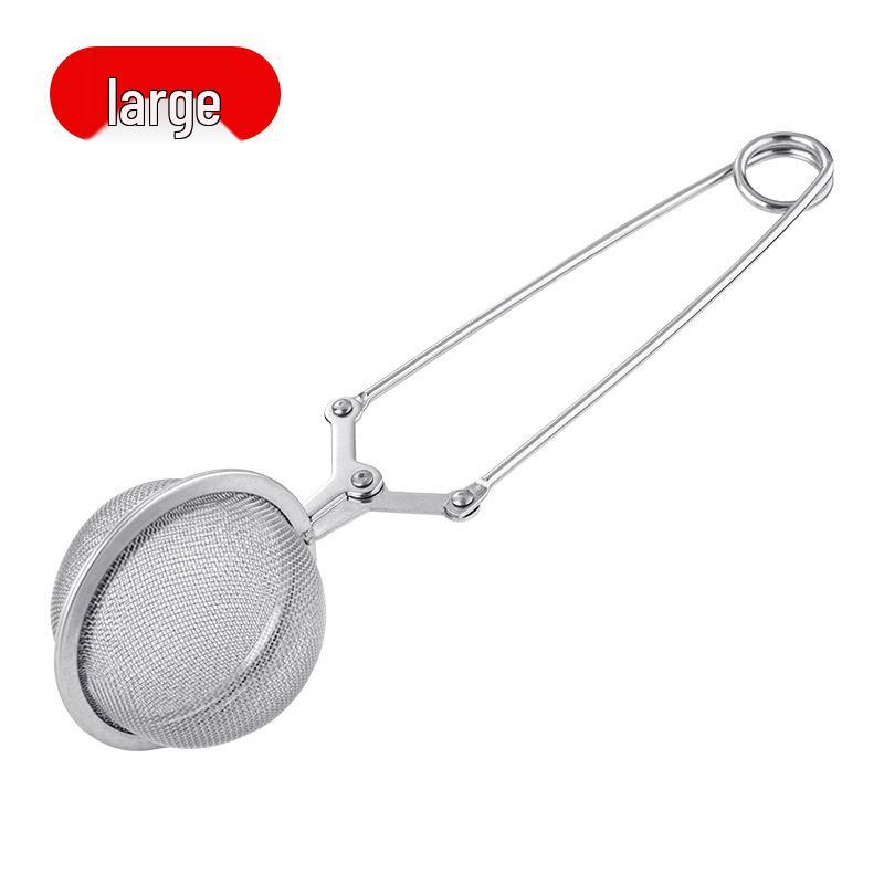 304 Stainless Steel Spherical Tea Infuser & Powdered Sugar Sieve Mesh Tool Original Color