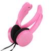 Foldable Wired Stereo Headset Children Headphone with Microphone for Smartphone TabletPink