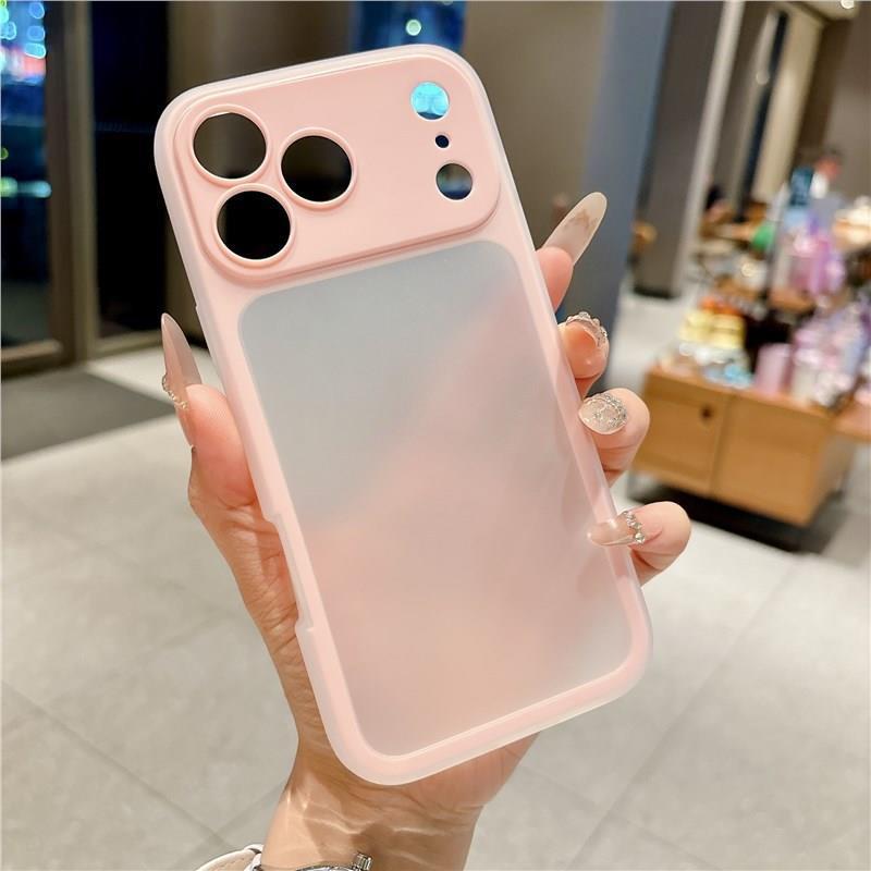 Macaron Frosted Dual-Function Case for iPhone 17 Pro Max - Drop-proof with Large Window