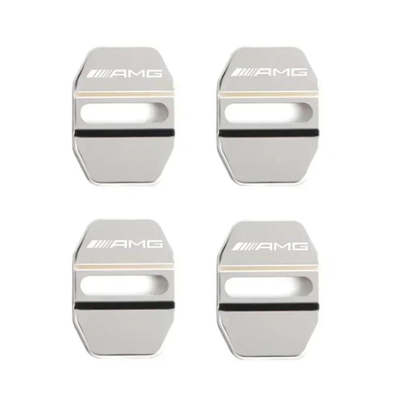 

Door Lock Decoration rust protection Stainless Steel Plastic Cover for Mercedes Benz W212 W204 W211W168 W213 W205 W210 W124 срібний