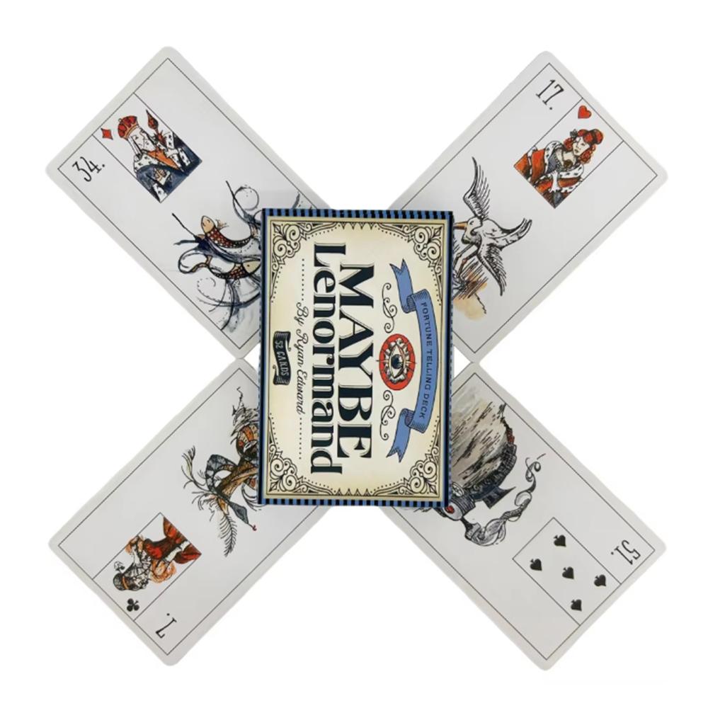Vielleicht Lenormand Orakelkarten Deck Für Familienfeier Hohe Qualität Wahrsagerei Divination Tarot Deck Karten