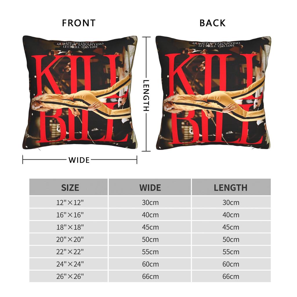 Kill Bill Art Pillow Cover Comfy Cushion Cover Novelty Pillow Case For Sofa Couch Bed Living Room
