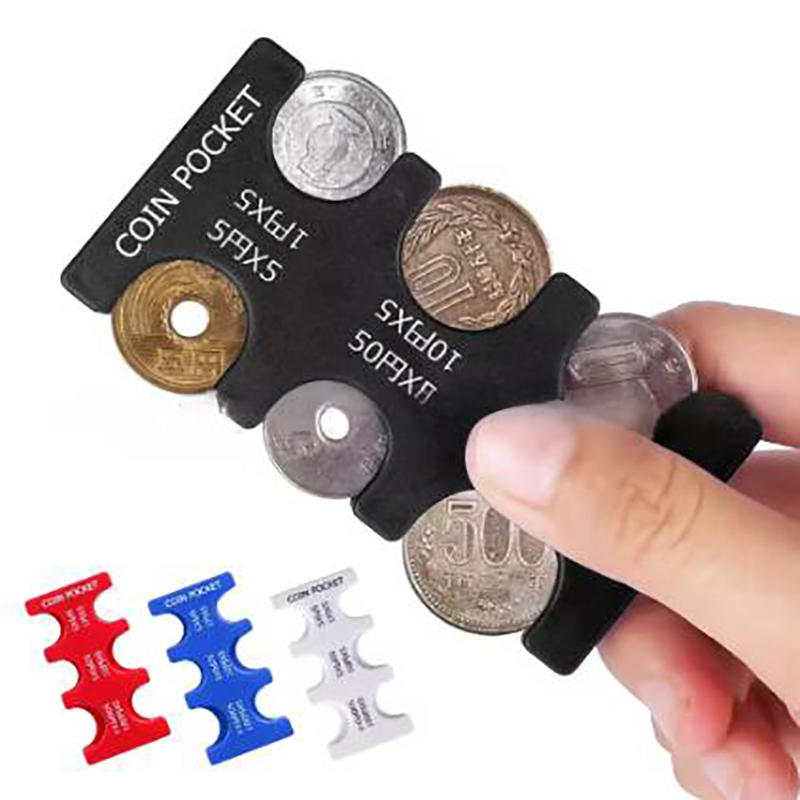 Creative Portable Japanese Yen Coin Holder Hard Case Organizer Rectangle Coin Sorter Dispenser Wallet with 6 Slots