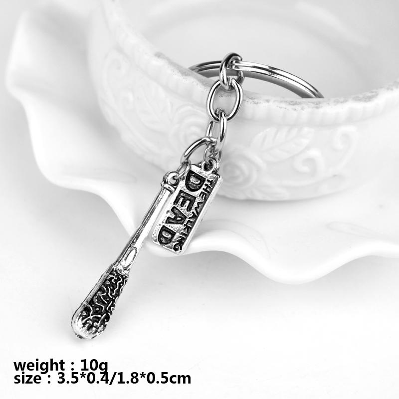 TV The Walking Dead Stick Keychain Negan s Bat LUCILLE Baseball Bat shape Keyring For Men Women Car Bag Key Jewelry Accessories
