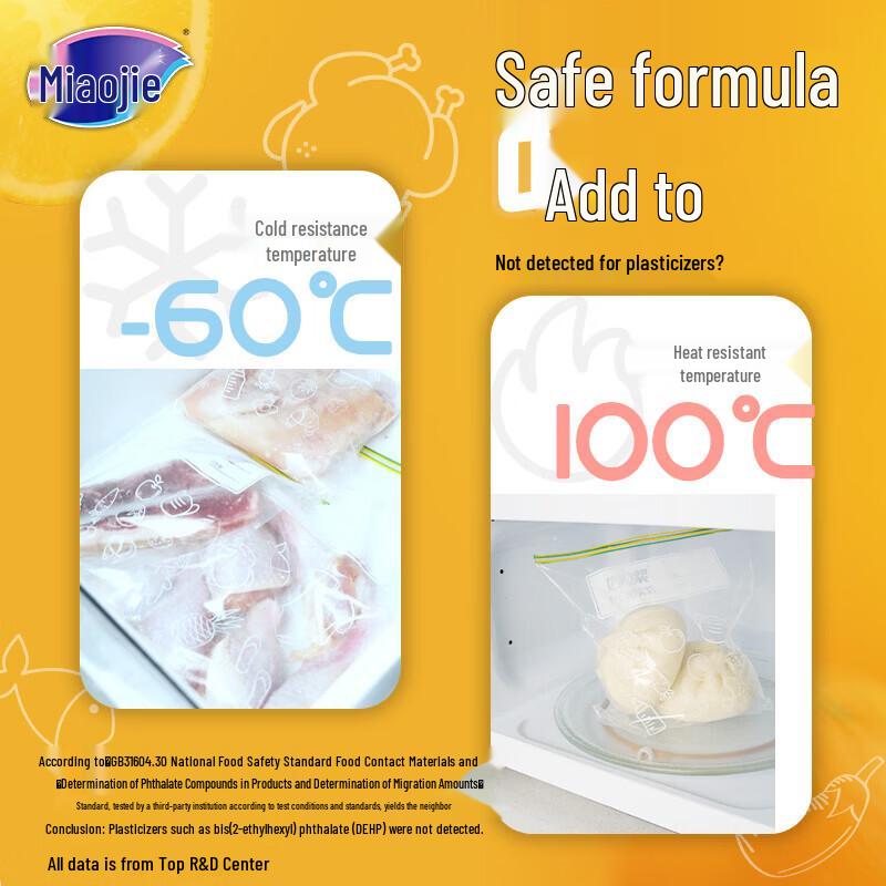 MIAOJIE Premium Zipper Food Storage Bags