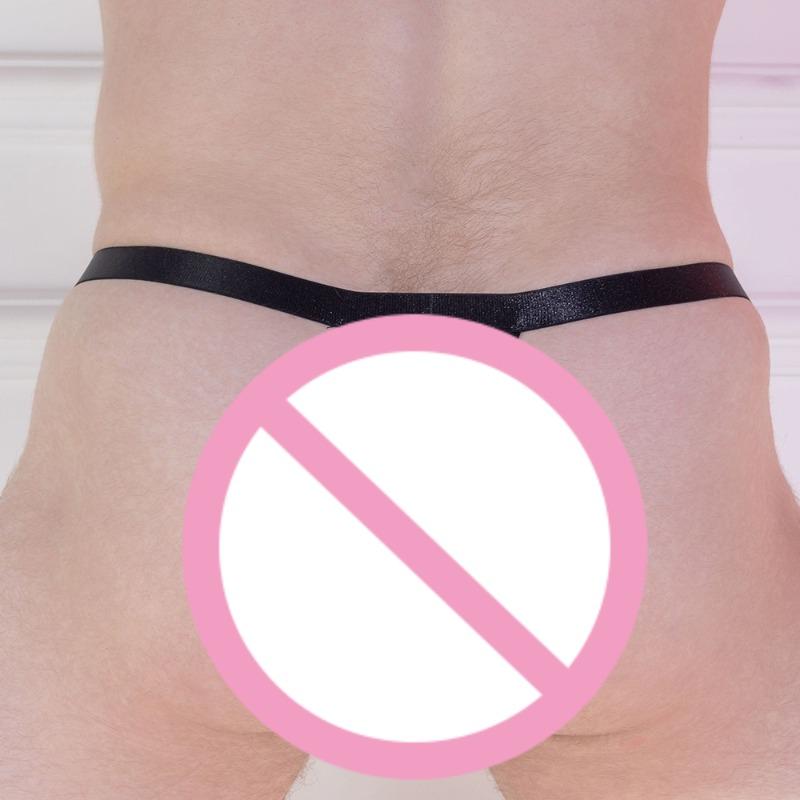 Men Sexy Fishnet Underwear Sissy Lingerie T-Back Thong High Elastic Lace See Through Panties Erotic Low Rise U Convex G-String