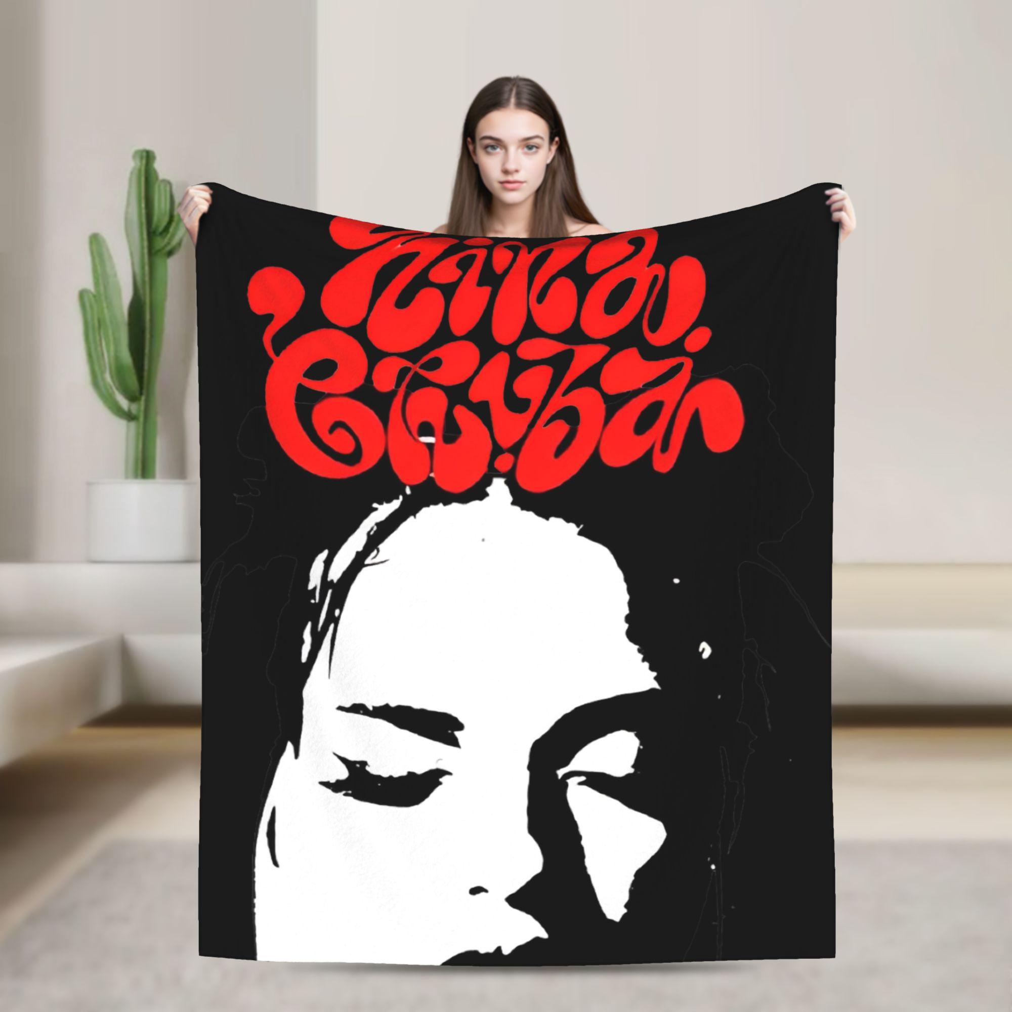 

Nina Chuba 2025 Tour Blanket Warm Pattern Plush Bedding Throws For Living Room Decorative Flannel Bedspread Bed Cover 50x60in