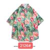 Hot-selling Couple Flower Shirt South East Asia Style Hawaiian Beach Wear Loose Casual Jacket Spot