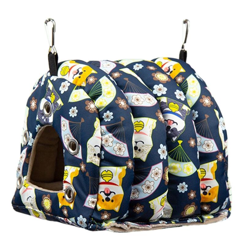 Bird Warm Nest House Winter Plush Sleeping Bed for Small Medium Birds