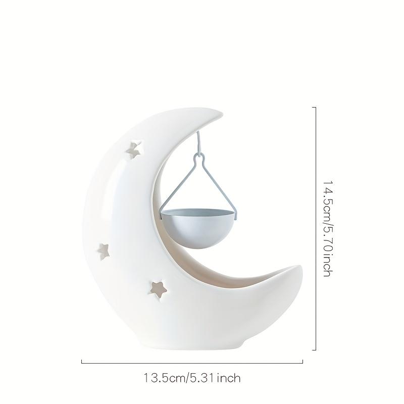 

Elegant Ceramic Candle Warmer Aromatherapy Incense Burners Home Decor Romantic Tabletop Burner Candle Holder Ornament Best Gift белый