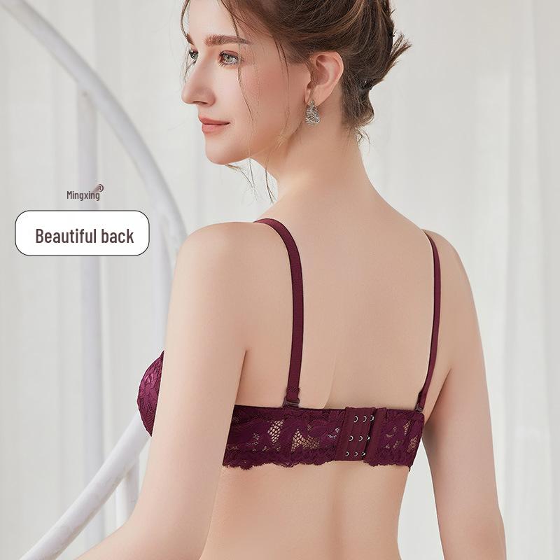 Cross Lace Half Cup Underwire Bra for Enhanced Lift and Shape 911Bra