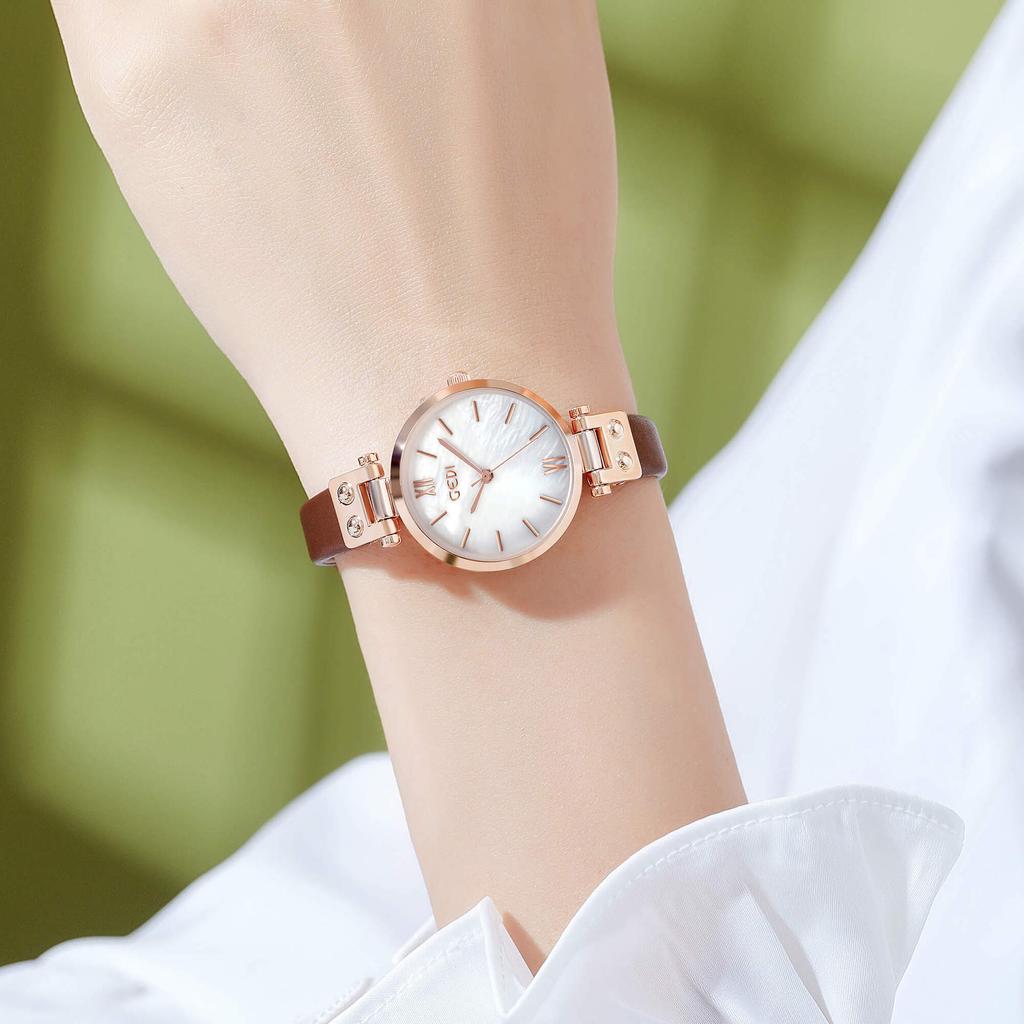 Literary And Artistic Style Female Student Watch Fine Strap Exquisite Small Dial Women'S Waterproof Watch