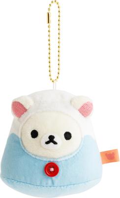 Rilakkuma Kimono Series Hanging Plush Mount Approximately 75mm MV57001 San-X Toy, Korilakkuma, Fuji, Tall,