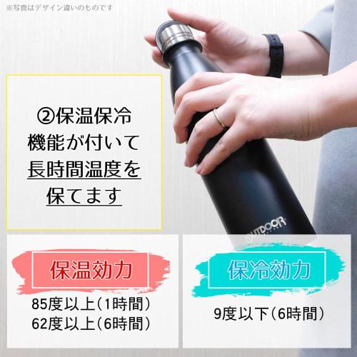 OUTDOOR PRODUCTS Vacuum-Sealed Carbonated Sports Bottle, 530ml, Pale Green, 314-206