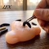 Stress Relief Toys Nose Pimple Popping Toy with Tweezers And Worm, Funny Prank Fidget for Anxiety Game Party, Flexible TPR Realistic Model Kids Adults