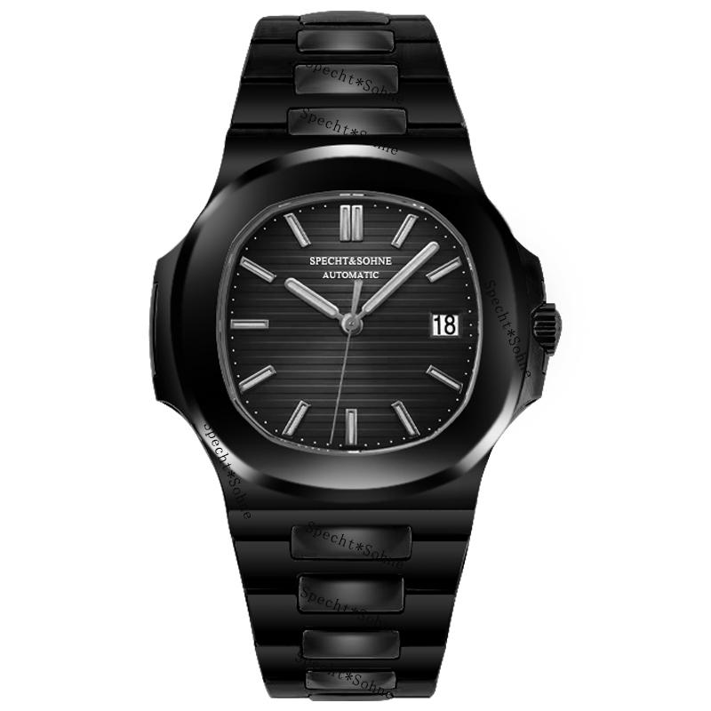 

Specht & Söhne Новые поступления модные автоматические механические часы для мужчин светящийся циферблат 42 мм стальные водонепроницаемые классические часы 5711