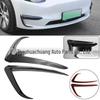 Front Bumper Fog Light Trim & Wind Deflector Panel for Tesla Model Y (2017-2023)