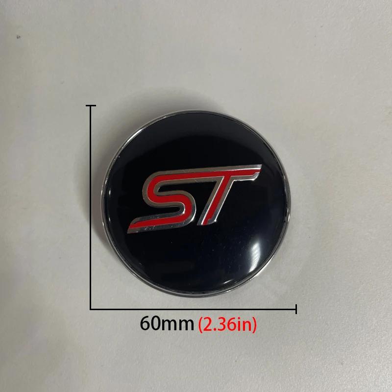 4Pcs 60mm Car Wheel Center Hub Cap Rim Cover For Ford ST Fiesta Focus Edition Puma X KUGA Mondeo Hn6  Ecosport Car Auto Accessories
