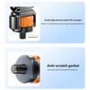 Aluminum Magnetic Phone Holder Anti Shake 360 Degree Rotating 1/4inch Screw Mount for Secure Phone Attachment Portable