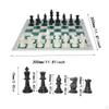 Chess Set Board and Pieces Storage Slots, Portable Travel Game for Kids Beginner