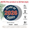 2D Flat Aluminum 2026 Graduation-themed Wall Hanging Is Available in Multiple Sizes. Its American Retro Navy Blue and Red Design Makes It A Perfect