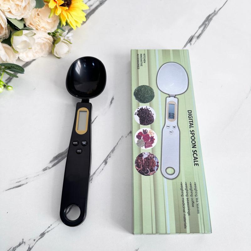 Bilancia a Cucchiaio Pesapersone Strumenti per la Cucina di Casa Elettronica Misurazione Caffè Cibo Farina Polvere Cottura LCD Digitale Misurazione Regolabile