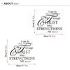 New Home Decor DIY I Can Do All Things Through Christ Bible Quote Removable PVC Wall Stickers