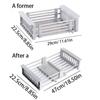 Kitchen Storage Rack, Adjustable Sink, Drain Basket, Washing Fruit and Vegetable Basket, Drying Rack for Household Use
