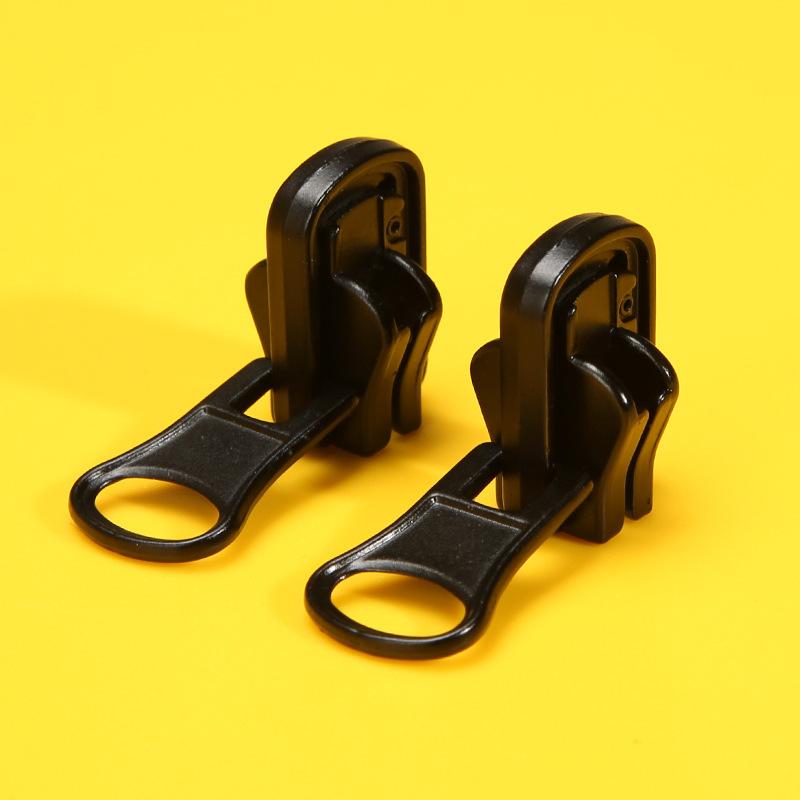 Down Jacket Double-Sided Zipper Head, Clothes Jacket Repair Metal Pull Lock Head Accessories Universal Replacement Resin No. 5 No. 8