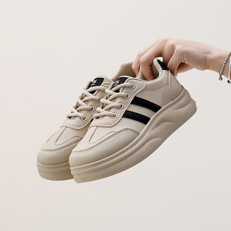 Autumn New Ins Breathable White Shoes Women's Low-Top Casual Board Shoes Platform Platform Shoes