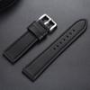 18mm 20mm 22mm 24mm Stitching Sports Watch Band Brown Genuine Leather Watch Strap Men's Steel Clasp Bracelet Universal Wristband