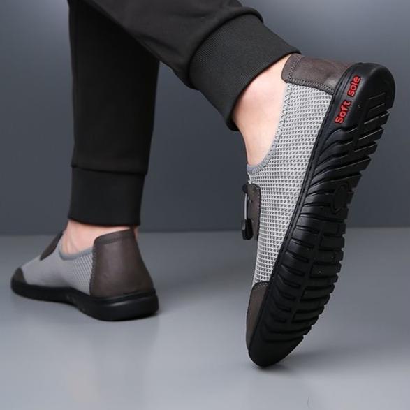 New Men's Summer Casual Shoes – Versatile Soft-Sole Breathable Mesh Fly-Knit Board Shoes, Running Athletic Sneakers for Men