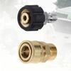 9pcs High Pressure Washer Adapter Set, M22 Metric Male Thread Quick Connector, M22 Swivel To 3/8'' Quick Connect