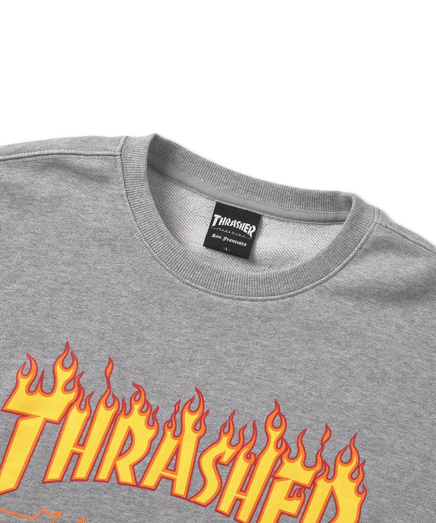 Treasure Flame Logo Sweatshirt Gray