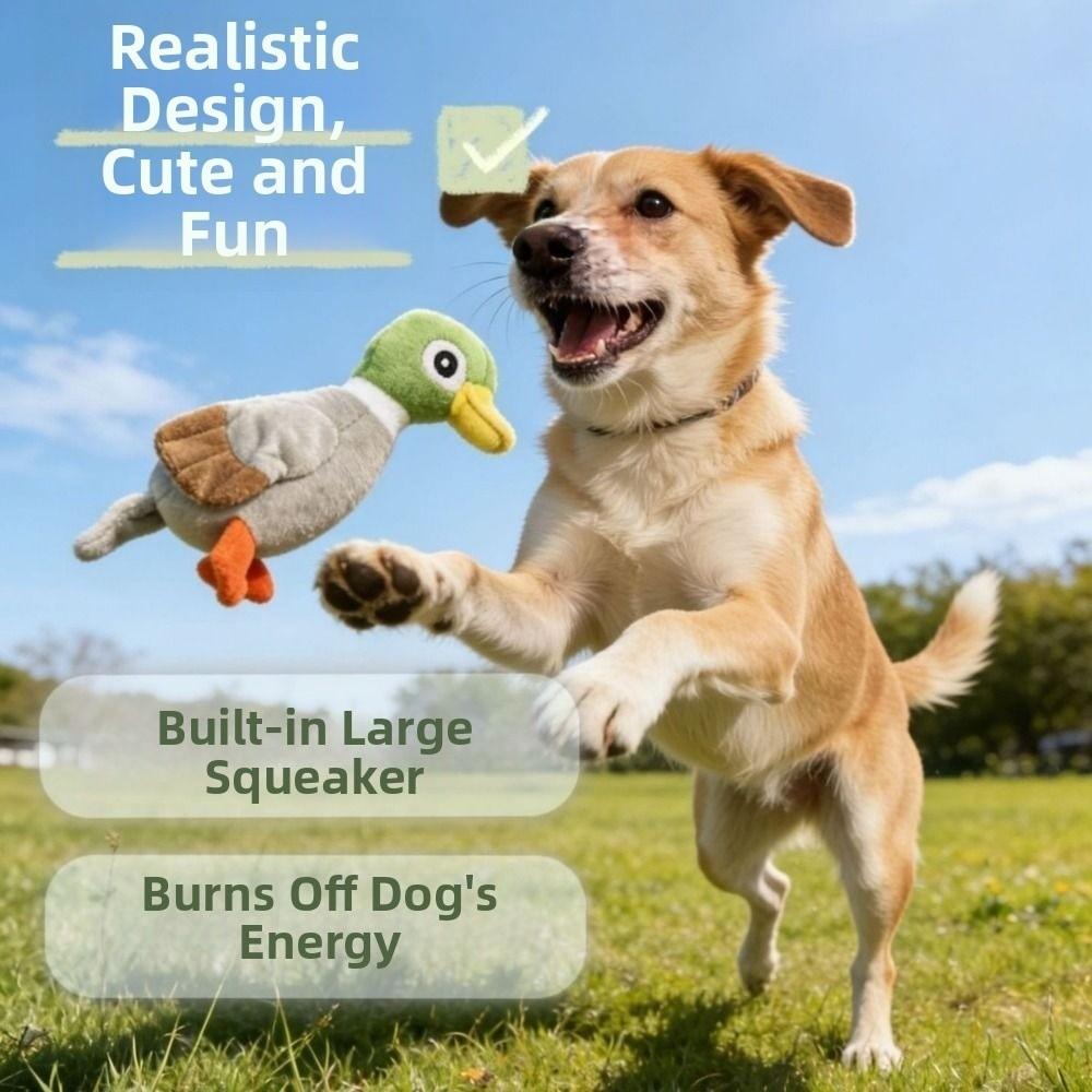 Soft Plush Plush Duck Dog Toy Squeaky Sound Dog Chew Toy Creative Squeaky Dog Toy Puppy Play